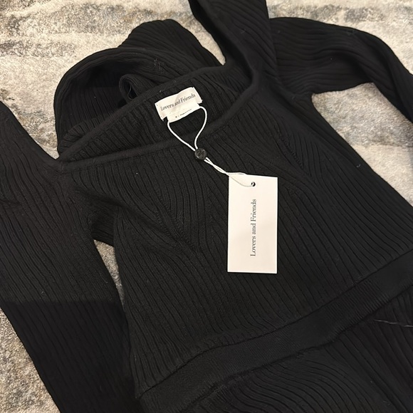 Lovers & Friends EVANA FEATHER JUMPSUIT - Picture 5 of 5